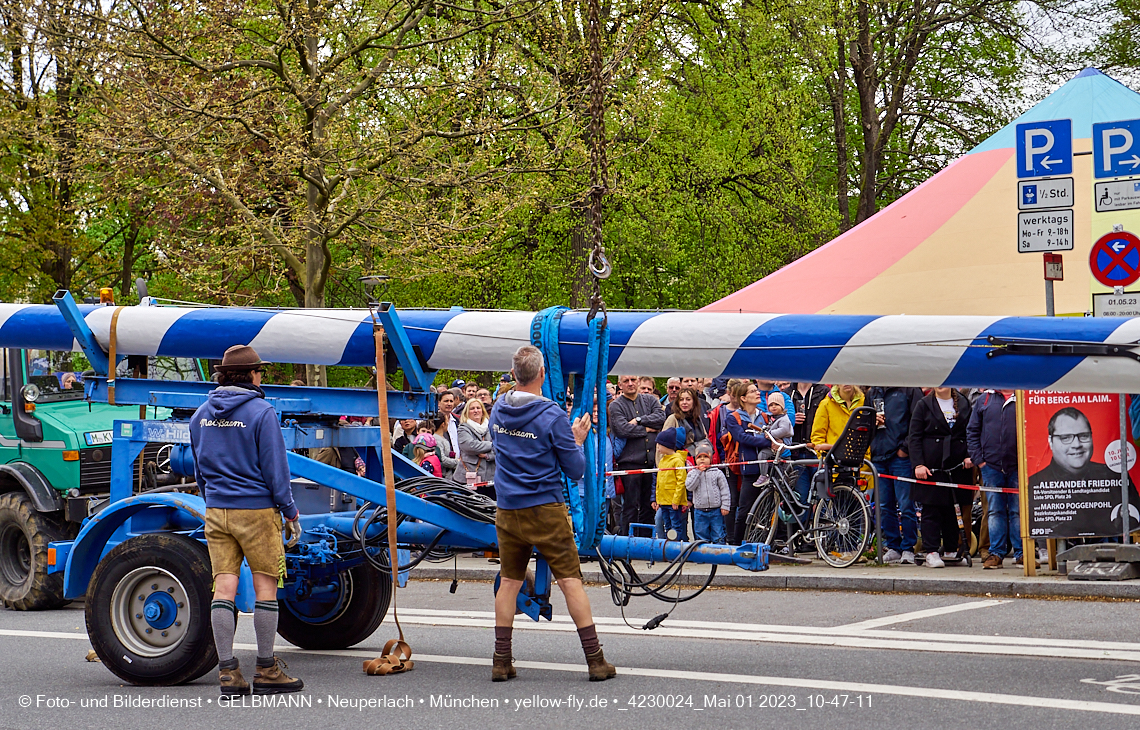 01.05.2023 - Maibaumaufstellung in Berg am Laim